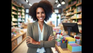 woman in retail business