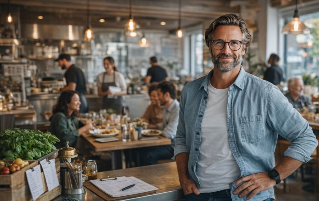 Business Owner Success Growth Capital Investment successful small business owner celebrating growth after q1 capital planning