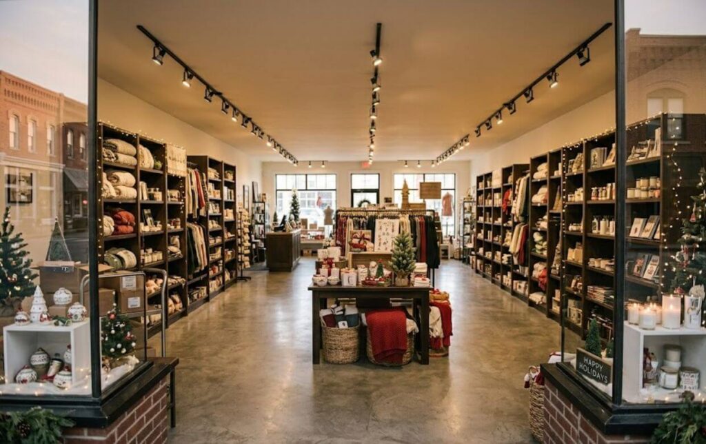 Retail Holiday Season Storefront Ready fully stocked retail storefront ready for the holiday shopping season